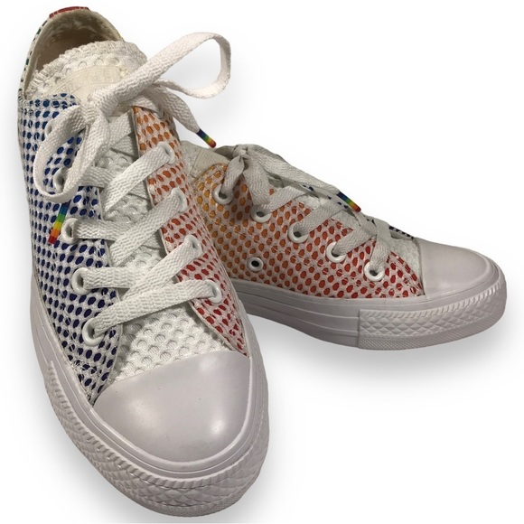 Converse Shoes - Converse Chuck Taylor All Star Unisex Mesh Rainbow Ox Pride Sneaker M 4 W 6